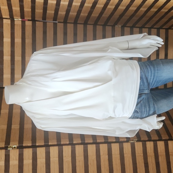 NWT! Bebe split chiffon sleeve spandex body - Picture 3 of 16